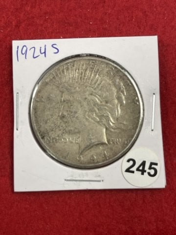 1924 S Peace Silver Dollar Coin (1 of 2)