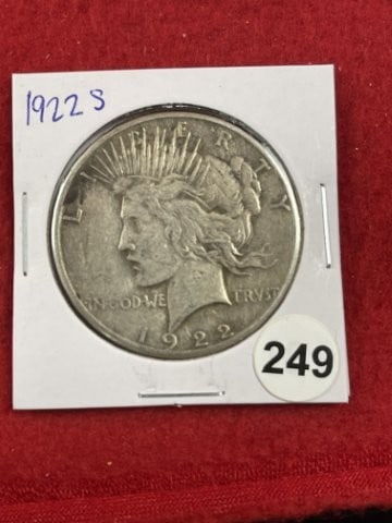 1922 S Peace Silver Dollar Coin (1 of 2)