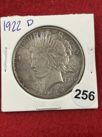1922 D Peace Silver Dollar Coin: KEY WORDS: INDIAN ARTIFACT ARTIFACTS ARROWHEAD ARROWHEADS NATIVE AMERICAN MISSISSIPPIAN QUAPAW CADDO POTTERY COINS MORGAN DOLLAR PEACE DOLLAR SILVER COINS. All coins have been Sigma tested for authent
