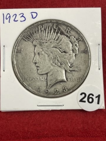 1923 D Peace Silver Dollar Coin (1 of 2)
