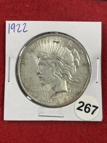1922 Peace Silver Dollar Coin (1 of 2)