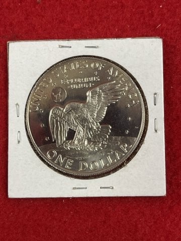 1973 Eisenhower Silver Dollar Coin - 2