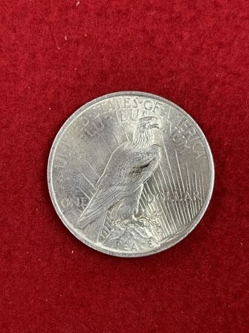 1924 Peace Silver Dollar Coin - 2