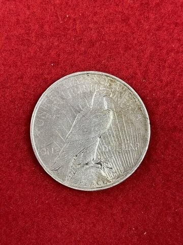 1923 Peace Silver Dollar Coin - 2