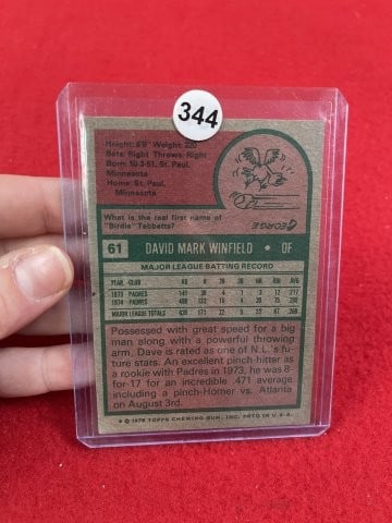 Dave Winfield Baseball Card - 2