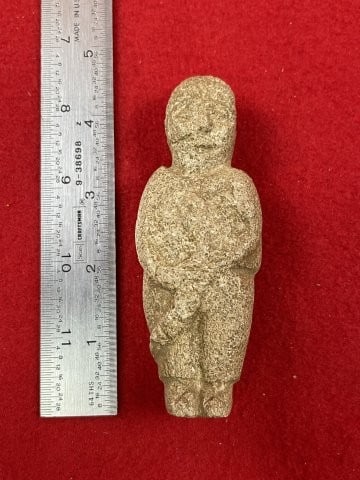 Human Effigy Indian Artifact Arrowhead: KEY WORDS: INDIAN ARTIFACT ARTIFACTS ARROWHEAD ARROWHEADS NATIVE AMERICAN MISSISSIPPIAN QUAPAW CADDO POTTERY COINS MORGAN DOLLAR PEACE DOLLAR SILVER COINS. All coins have been Sigma tested for