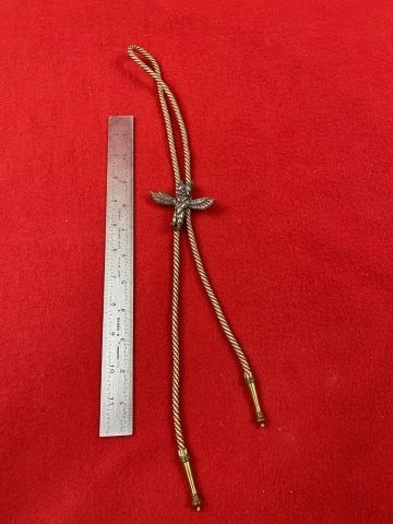 Bolo Tie Indian Artifact Arrowhead: KEY WORDS: INDIAN ARTIFACT ARTIFACTS ARROWHEAD ARROWHEADS NATIVE AMERICAN MISSISSIPPIAN QUAPAW CADDO POTTERY COINS MORGAN DOLLAR PEACE DOLLAR SILVER COINS. All coins have been Sigma tested for