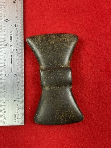 Bow-Tie Bannerstone Indian Artifact Arrowhead - 2