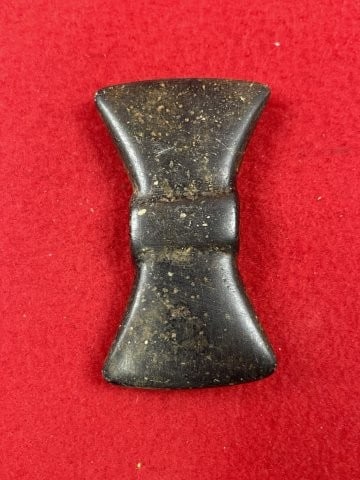 Bow-Tie Bannerstone Indian Artifact Arrowhead - 3