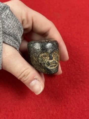 Stone Pipe Indian Artifact Arrowhead: KEY WORDS: INDIAN ARTIFACT ARTIFACTS ARROWHEAD ARROWHEADS NATIVE AMERICAN MISSISSIPPIAN QUAPAW CADDO POTTERY COINS MORGAN DOLLAR PEACE DOLLAR SILVER COINS. All coins have been Sigma tested for authent