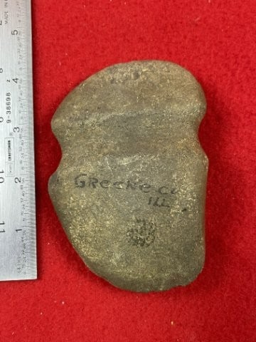 Grooved Axe from Greene County, Illinois Indian Artifact Arrowhead (1 of 5)