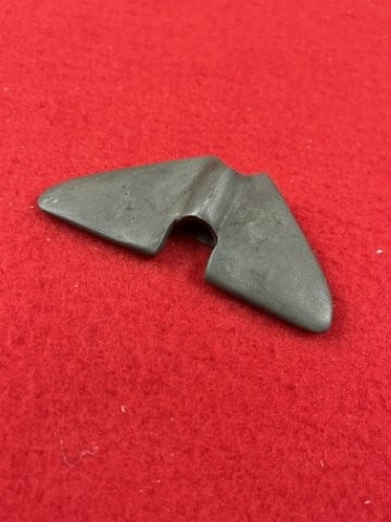 Miniature Bannerstone Indian Artifact Arrowhead: KEY WORDS: INDIAN ARTIFACT ARTIFACTS ARROWHEAD ARROWHEADS NATIVE AMERICAN MISSISSIPPIAN QUAPAW CADDO POTTERY COINS MORGAN DOLLAR PEACE DOLLAR SILVER COINS. All coins have been Sigma tested for authent