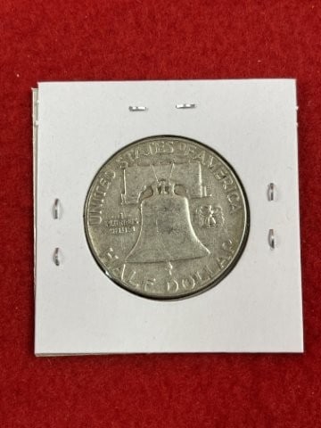 1952 Franklin Half Dollar Silver Coin - 2