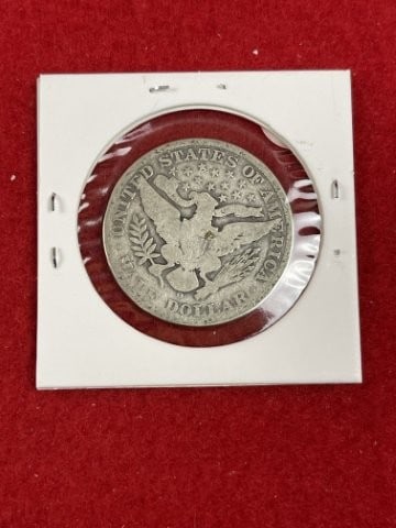 1908 O Barber Half Dollar Silver Coin - 2