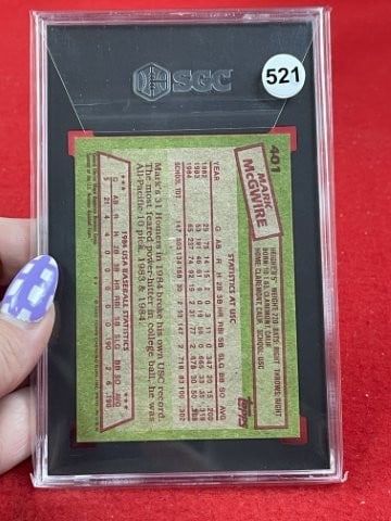 1985 Topps Mark McGwire Baseball Card - 2