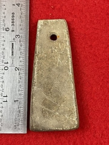 Pendant Indian Artifact Arrowhead: KEY WORDS: INDIAN ARTIFACT ARTIFACTS ARROWHEAD ARROWHEADS NATIVE AMERICAN MISSISSIPPIAN QUAPAW CADDO POTTERY COINS MORGAN DOLLAR PEACE DOLLAR SILVER COINS. All coins have been Sigma tested for