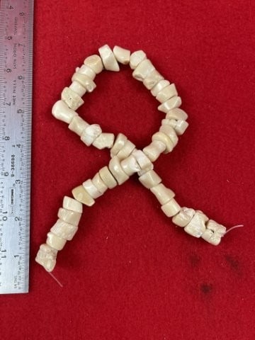 Trade Beads: KEY WORDS: INDIAN ARTIFACT ARTIFACTS ARROWHEAD ARROWHEADS NATIVE AMERICAN MISSISSIPPIAN QUAPAW CADDO POTTERY COINS MORGAN DOLLAR PEACE DOLLAR SILVER COINS. All coins have been Sigma tested for