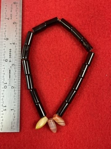 Trade Beads: KEY WORDS: INDIAN ARTIFACT ARTIFACTS ARROWHEAD ARROWHEADS NATIVE AMERICAN MISSISSIPPIAN QUAPAW CADDO POTTERY COINS MORGAN DOLLAR PEACE DOLLAR SILVER COINS. All coins have been Sigma tested for