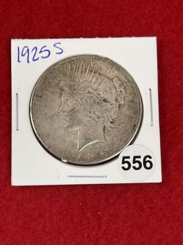1925 S Peace Silver Dollar Coin: KEY WORDS: INDIAN ARTIFACT ARTIFACTS ARROWHEAD ARROWHEADS NATIVE AMERICAN MISSISSIPPIAN QUAPAW CADDO POTTERY COINS MORGAN DOLLAR PEACE DOLLAR SILVER COINS. All coins have been Sigma tested for