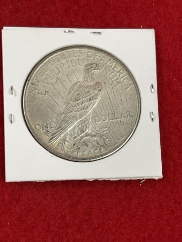 1925 Peace Silver Dollar Coin - 2