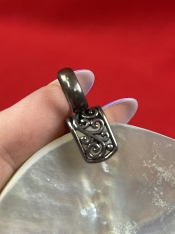 Shell Pendant with Sterling Clasp - 3