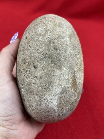 Large Hammerstone Indian Artifact Arrowhead - 3