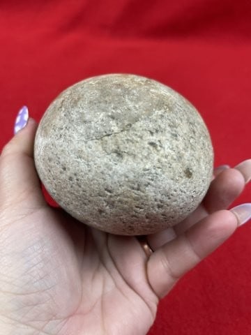 Large Hammerstone Indian Artifact Arrowhead - 4