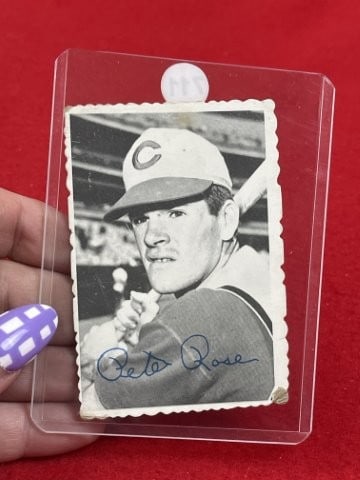 Vintage Topps Pete Rose Baseball Card: KEY WORDS: INDIAN ARTIFACT ARTIFACTS ARROWHEAD ARROWHEADS NATIVE AMERICAN MISSISSIPPIAN QUAPAW CADDO POTTERY COINS MORGAN DOLLAR PEACE DOLLAR SILVER COINS. All coins have been Sigma tested for
