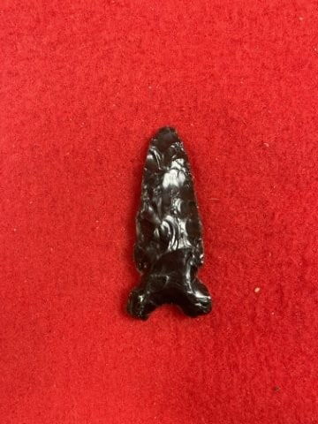 Obsidian Point Indian Artifact Arrowhead - 2