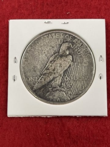 1923 S Peace Silver Dollar Coin - 2
