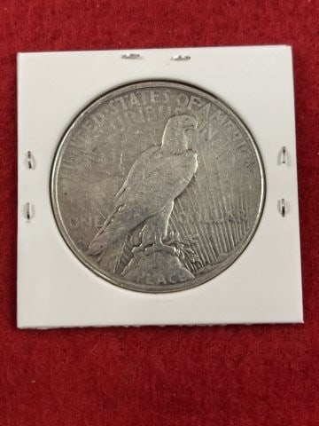 1925 S Peace Silver Dollar Coin - 2