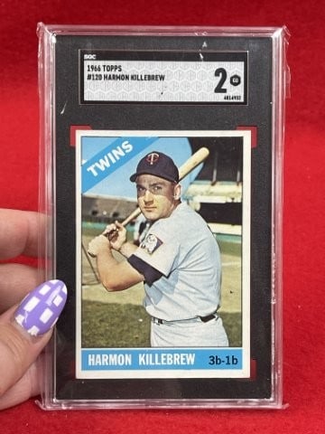 1966 Topps Harmon Killebrew Baseball Card: KEY WORDS: INDIAN ARTIFACT ARTIFACTS ARROWHEAD ARROWHEADS NATIVE AMERICAN MISSISSIPPIAN QUAPAW CADDO POTTERY COINS MORGAN DOLLAR PEACE DOLLAR SILVER COINS. All coins have been Sigma tested for
