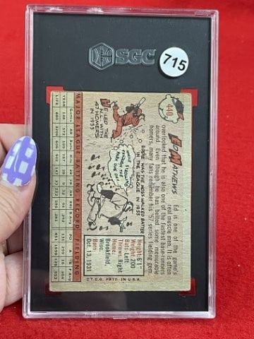 1958 Topps Ed Mathews Baseball Card - 2