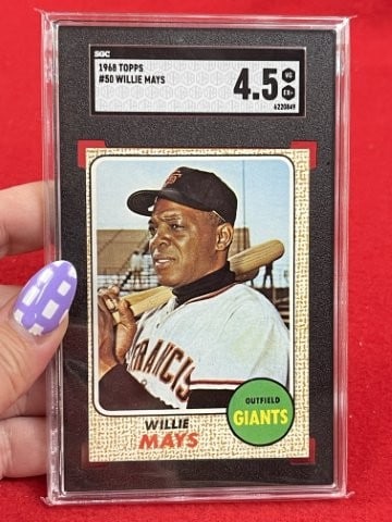 1968 Topps Willie Mays Baseball Card: KEY WORDS: INDIAN ARTIFACT ARTIFACTS ARROWHEAD ARROWHEADS NATIVE AMERICAN MISSISSIPPIAN QUAPAW CADDO POTTERY COINS MORGAN DOLLAR PEACE DOLLAR SILVER COINS. All coins have been Sigma tested for authent