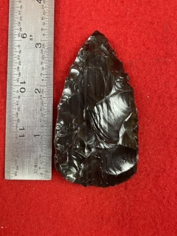 Obsidian Chipped Blade Indian Artifact Arrowhead (1 of 3)