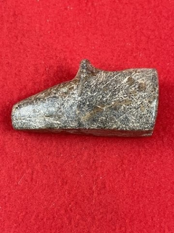 Wolf Effigy Stone Pipe Indian Artifact Arrowhead - 4