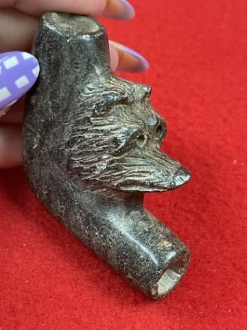 Wolf Effigy Stone Pipe Indian Artifact Arrowhead: KEY WORDS: INDIAN ARTIFACT ARTIFACTS ARROWHEAD ARROWHEADS NATIVE AMERICAN MISSISSIPPIAN QUAPAW CADDO POTTERY COINS MORGAN DOLLAR PEACE DOLLAR SILVER COINS. All coins have been Sigma tested for authent