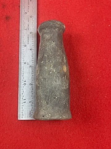 Pottery Tube Pipe Indian Artifact Arrowhead - 2