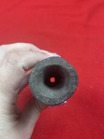 Pottery Tube Pipe Indian Artifact Arrowhead - 4