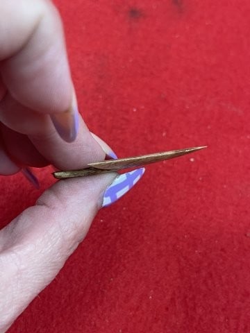 Bone Arrow Point Indian Artifact Arrowhead - 3