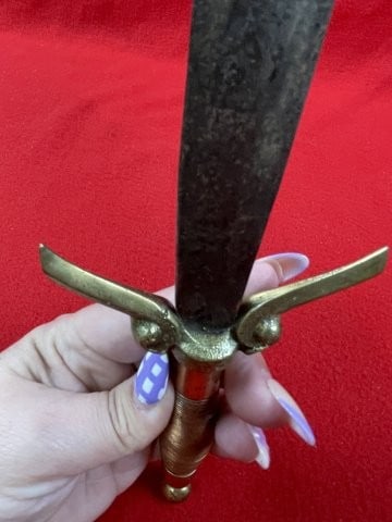 Large Dagger Indian Artifact Arrowhead - 7