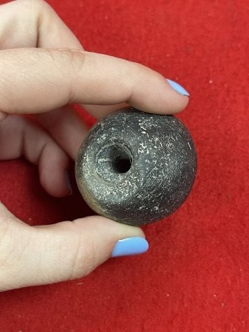 Pottery Bead Indian Artifact Arrowhead - 3