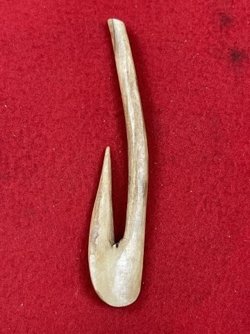 Large Bone Hook Indian Artifact Arrowhead - 2