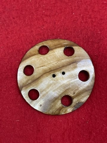 Engraved Shell Gorget Indian Artifact Arrowhead - 2