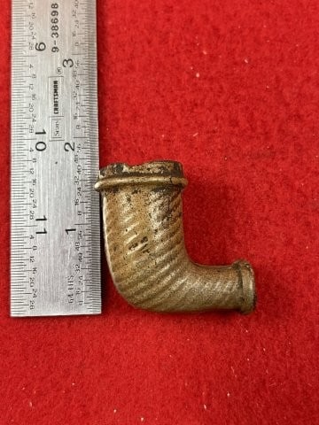 Trade Pipe Indian Artifact Arrowhead: KEY WORDS: INDIAN ARTIFACT ARTIFACTS ARROWHEAD ARROWHEADS NATIVE AMERICAN MISSISSIPPIAN QUAPAW CADDO POTTERY COINS MORGAN DOLLAR PEACE DOLLAR SILVER COINS. All coins have been Sigma tested for