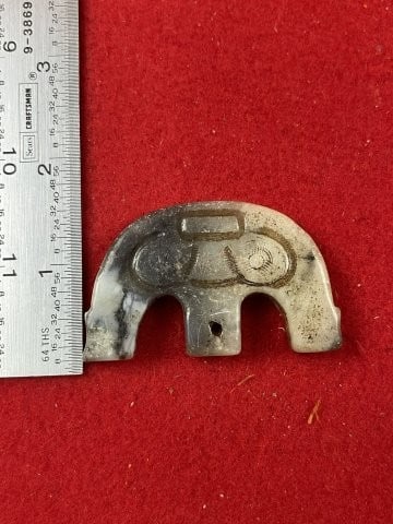 Chinese Jade Hongshan Figurine: KEY WORDS: INDIAN ARTIFACT ARTIFACTS ARROWHEAD ARROWHEADS NATIVE AMERICAN MISSISSIPPIAN QUAPAW CADDO POTTERY COINS MORGAN DOLLAR PEACE DOLLAR SILVER COINS. All coins have been Sigma tested for