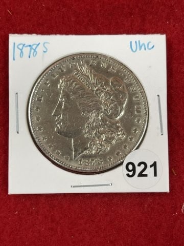 1878 S UNC Morgan Silver Dollar Coin: KEY WORDS: INDIAN ARTIFACT ARTIFACTS ARROWHEAD ARROWHEADS NATIVE AMERICAN MISSISSIPPIAN QUAPAW CADDO POTTERY COINS MORGAN DOLLAR PEACE DOLLAR SILVER COINS. All coins have been Sigma tested for authent