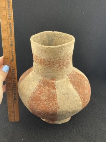 Quapaw Red & White Water Bottle Solid ex - Jack Roberts Collection from the Sudan Site in Arkansas (1 of 8)