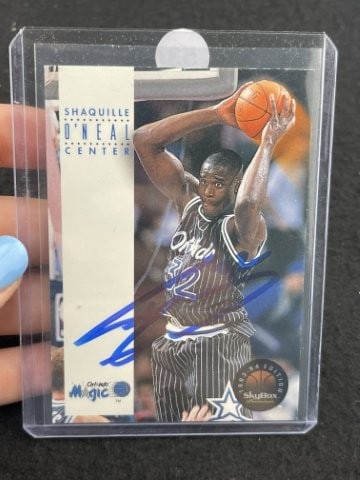 Shaq O'Neal Hand Signed Authentic Autograph: KEY WORDS: INDIAN ARTIFACT ARTIFACTS ARROWHEAD ARROWHEADS NATIVE AMERICAN MISSISSIPPIAN QUAPAW CADDO POTTERY COINS MORGAN DOLLAR PEACE DOLLAR SILVER COINS. All coins have been Sigma tested for authent