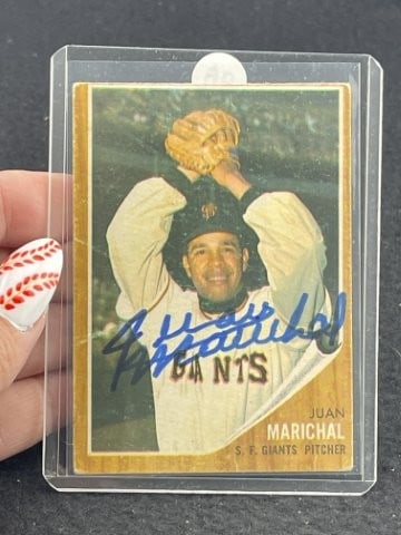 Juan Marichal Hand Signed Authentic Autograph: KEY WORDS: INDIAN ARTIFACT ARTIFACTS ARROWHEAD ARROWHEADS NATIVE AMERICAN MISSISSIPPIAN QUAPAW CADDO POTTERY COINS MORGAN DOLLAR PEACE DOLLAR SILVER COINS. All coins have been Sigma tested for authent
